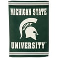thumbnail image 1 of Michigan State Spartans 28" x 44" Double-Sided Embossed Suede House Flag, 1 of 2