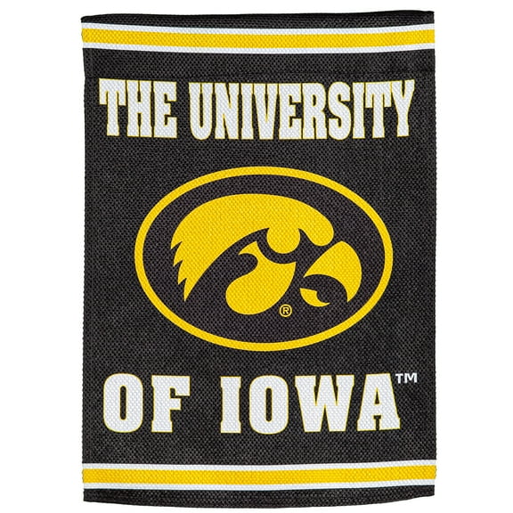 Iowa Hawkeyes 28" x 44" Double-Sided Embossed Suede House Flag