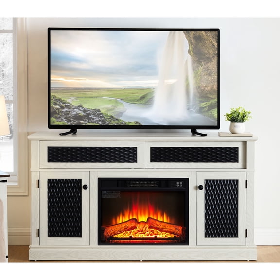 Embossed TV Stand with Temperature Setting from 62℉ - 82℉ / Controls Warmth, Suits Different Needs