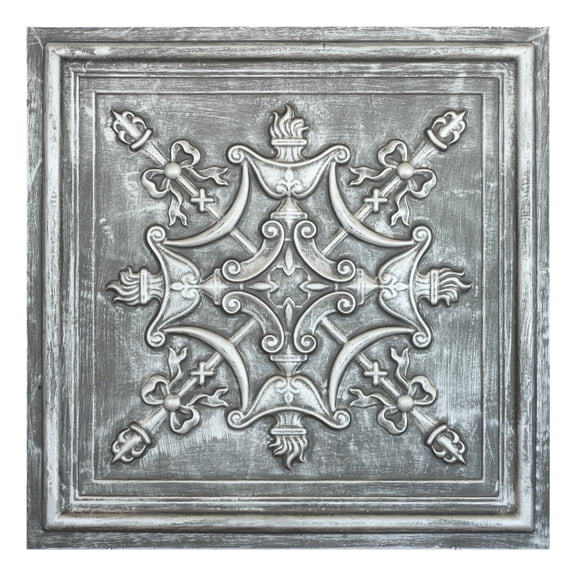Embossed Tin Ceiling Tiles Decorative pvc panels for HOTEL PL07 Antique tin 10Pcs/pack