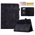 thumbnail image 1 of Embossed Tree PU Leather Flip Tablet Case for Amazon Kindle 11th Generation (2022 Release) Shockproof Protection Card Slots Holder Stand with Pen Slot & Auto Sleep/Wake Case Cover, Black, 1 of 9