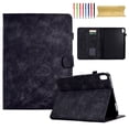 thumbnail image 1 of Embossed Tree PU Leather Flip Tablet Case for iPad mini 6th Gen 8.3" 2021 Shockproof Protection Card Slots Holder Stand with Pen Slot & Auto Sleep/Wake Smart Case Cover, Black, 1 of 9