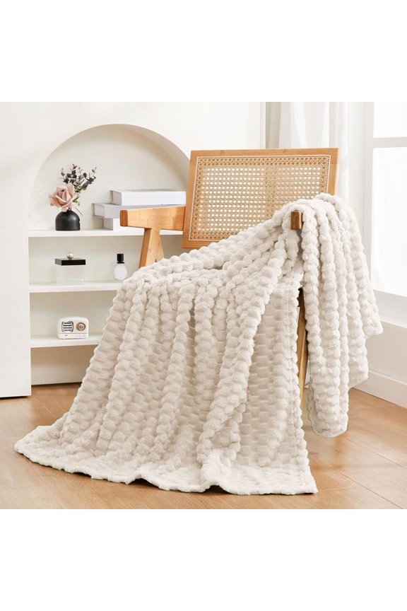Embossed Turtleback Velvet Blanket Soft Polyester Throw Blanket for Napping Sofa Bed Use