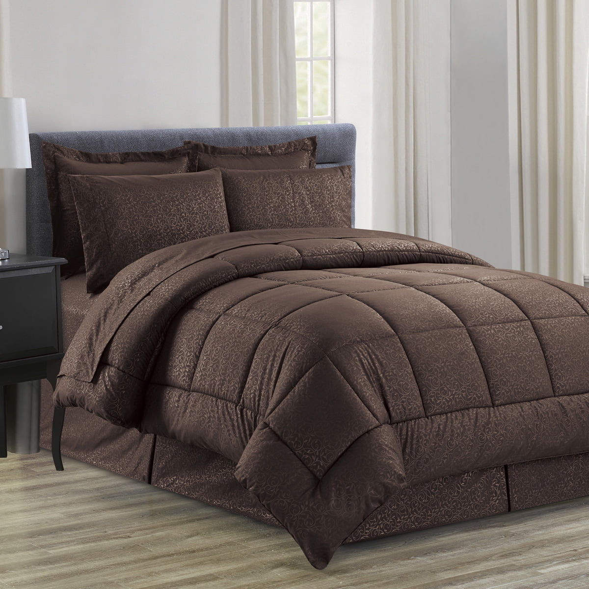 Embossed Vine Down Alternative Microfiber EcoFriendly Comforter 8