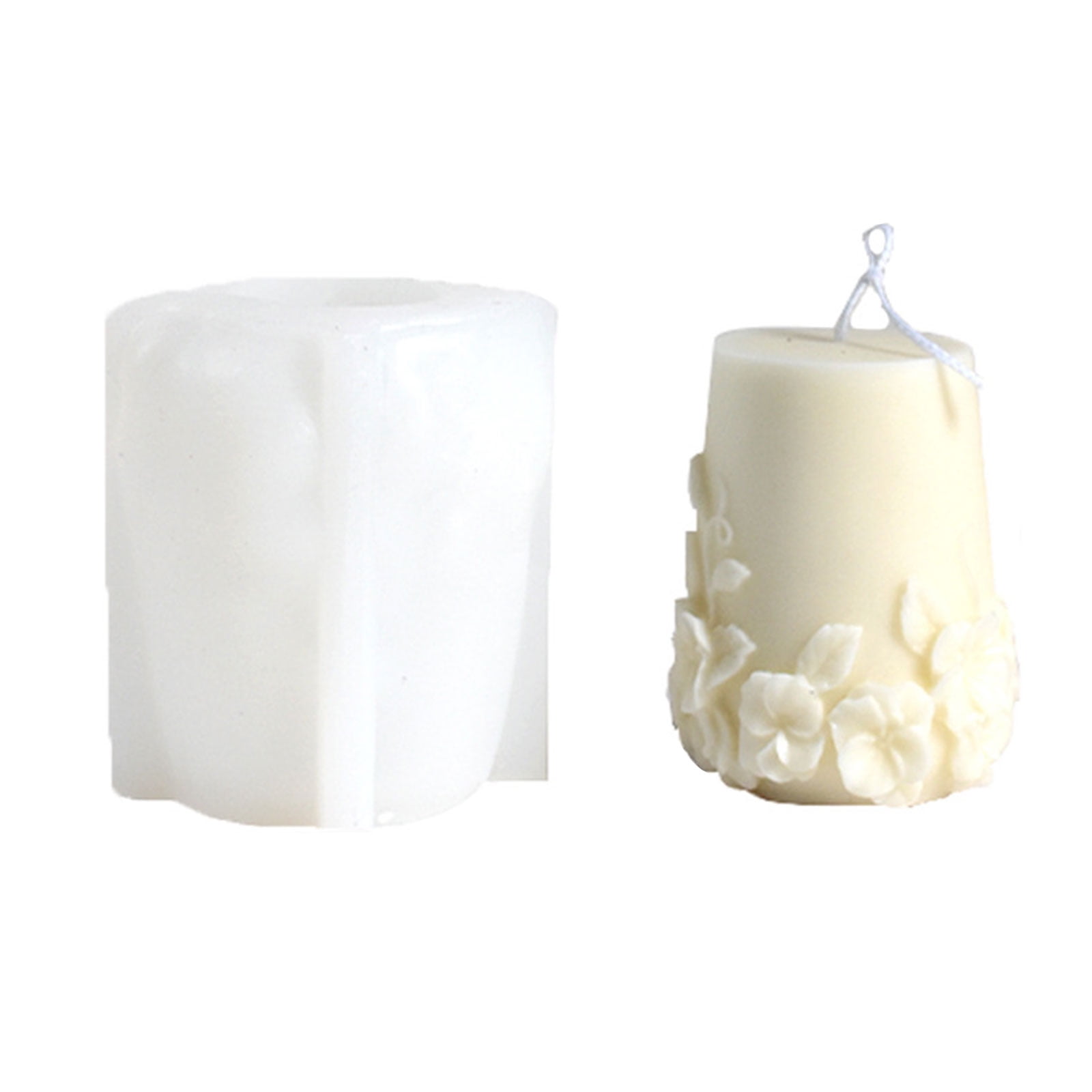 Embossed Vine Flower Cylinder Silicone Molds for Epoxy Resin Handmade ...