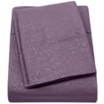 thumbnail image 1 of Embossed Vine Sheet Set Twin Sheet Set Plum, 1 of 2