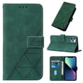 thumbnail image 1 of Embossed Wallet Case for iPhone 14 Pro Max, Magnetic Clasp Card Slots Holder Luxury Business PU Leather Flip Folio Cover with Kickstand Wireless Charging Case for iPhone 14 Pro Max, Darkgreen, 1 of 7
