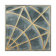 Embossed ceiling tiles Drop in ceiling panels for Conference rooms PL86 Smoked gold 10Pcs/pack