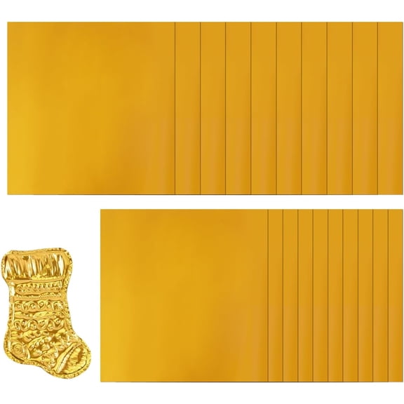 Embossing Foil Sheets, 20 Sheet Aluminum Crafting Tin Foil, DIY Silver Gold Embossing Foils Art Sheets for Crafts, DIY Metal Tinfoil Paper Sheet Crafting Accessory, for Painting Engraving