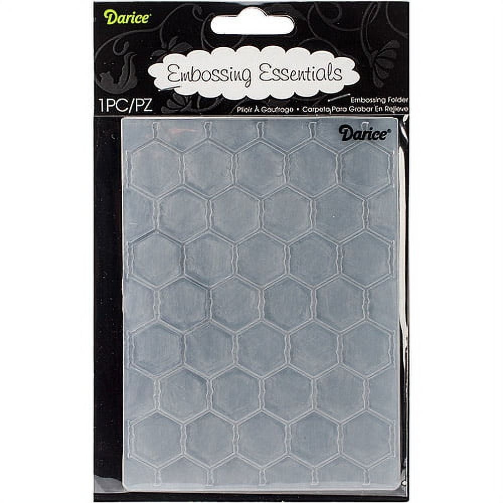 Darice Embossing Folder Cartella per Goffratura Mascherina Cachemire, 10.8x14.6x0.3 cm