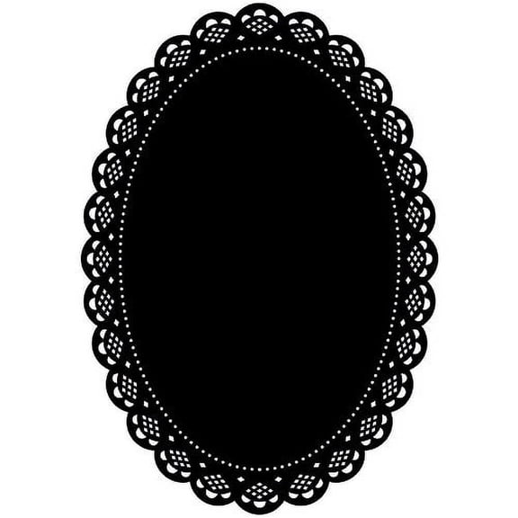 Darice Embossing Folder Oblong Doily 4.25 X 5.75 Inches