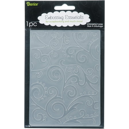 Embossing Folder 4.25"X5.75" Scroll Background