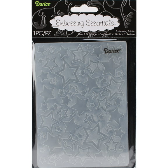 Embossing Folder 4.25"X5.75"-Stars Assortment