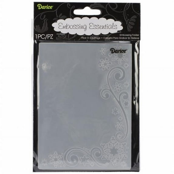 Embossing Folder 4.25''X5.75''-Snowflake Scroll