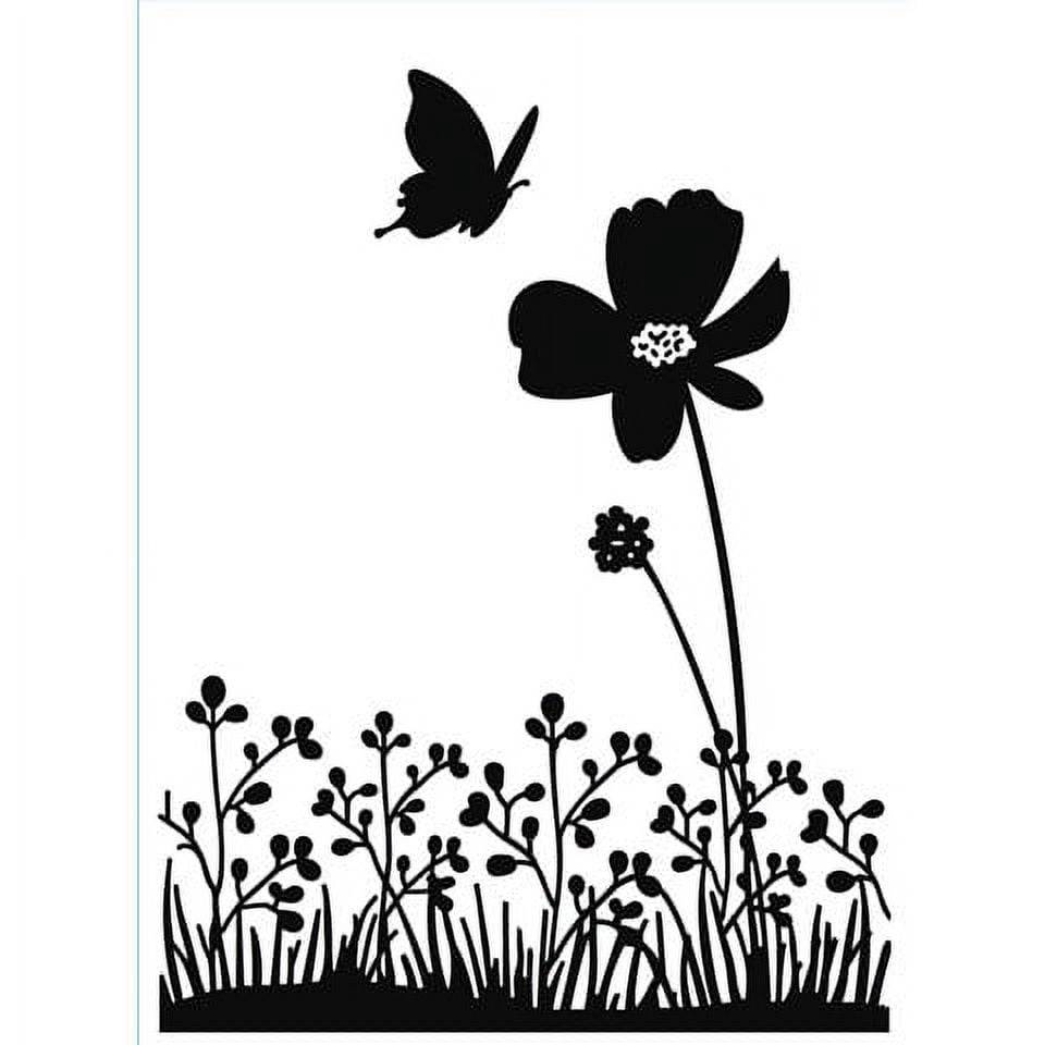 Embossing Folder Butterfly On Flower 4.25X5.75 By Darice - Walmart.com