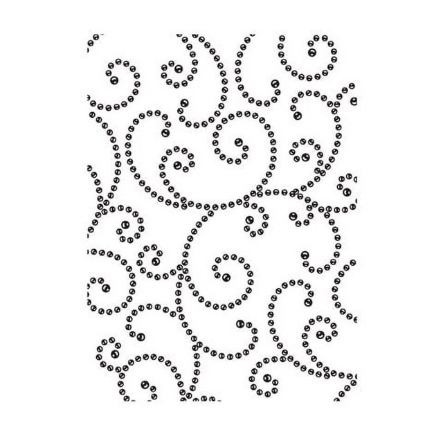 Embossing Folder Gem Swirl Bkgrnd 4.25X5.75 By Darice