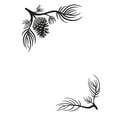 thumbnail image 1 of Embossing Folder Pine Corners 4.25X5.75 By Darice, 1 of 2
