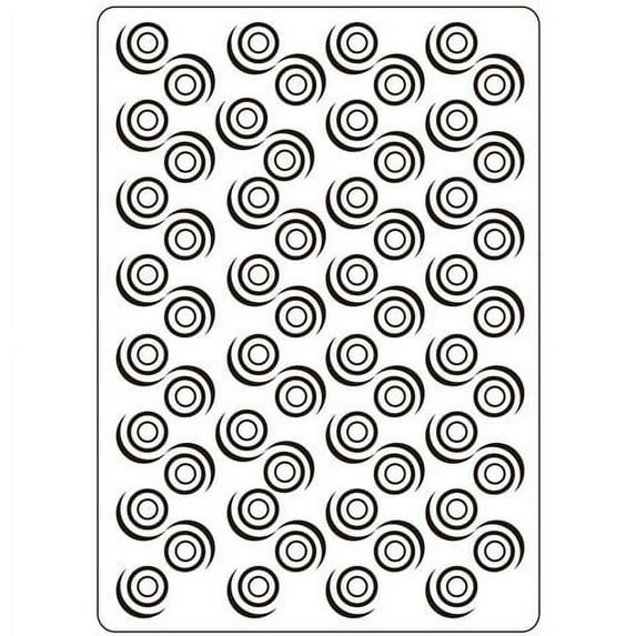Embossing Folder Swirly Pattern 4.25X5.75 By Darice