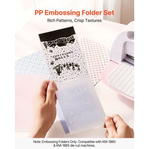 Embossing Folders, 15 Pieces, 4.13 x 5.83 in, Background Embossed Plates for Die Cutting and Embossing Machine, PP Plastic Embossed Stencil Template for Scrapbooking and Card Making