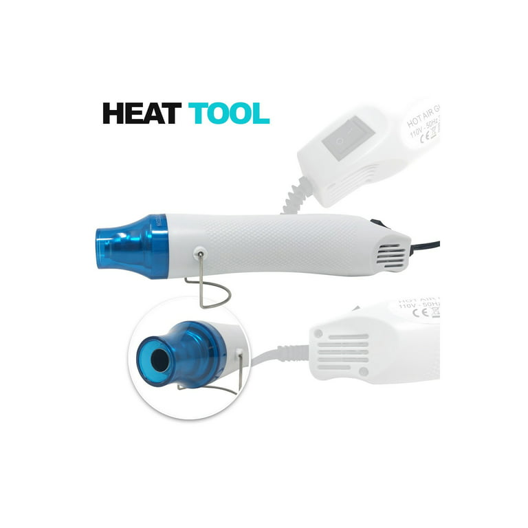 Mini Heat Gun for Crafts, 300W, Ergonomic Lightweight Hot Air Gun, Craft  Supplies for Embossing, Acrylic Pouring, and Drying Resin