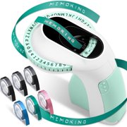 Embossing Label Maker E975 3D Printer Machine with 6 Rolls Emboss Tapes, Handheld Embosser, Green