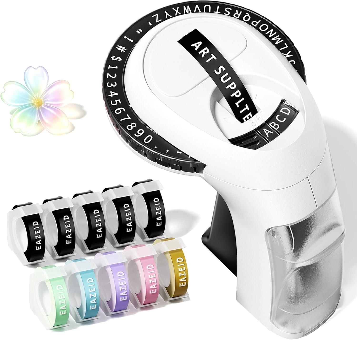 Laboler Embossing Label Maker, Vintage Embossed Labeler with 10Roll Color 3D ...