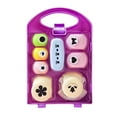 thumbnail image 1 of Embossing Machine Set with Spherical Design, Clear Number Symbols, and Protective Cover Storage, Made of ABS Plastic and Zinc Alloy, 1 of 9