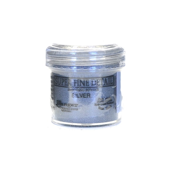 Embossing Powder super fine silver, 1 oz., jar (pack of 4)