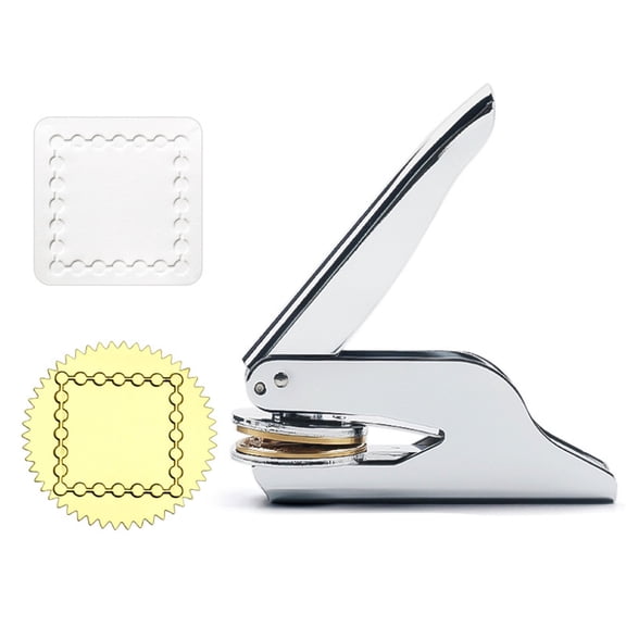 Embossing Seal Stamp Stainless Steel Seal Embosser for Books Invitations Envelope Seal Labels Award Embellishments