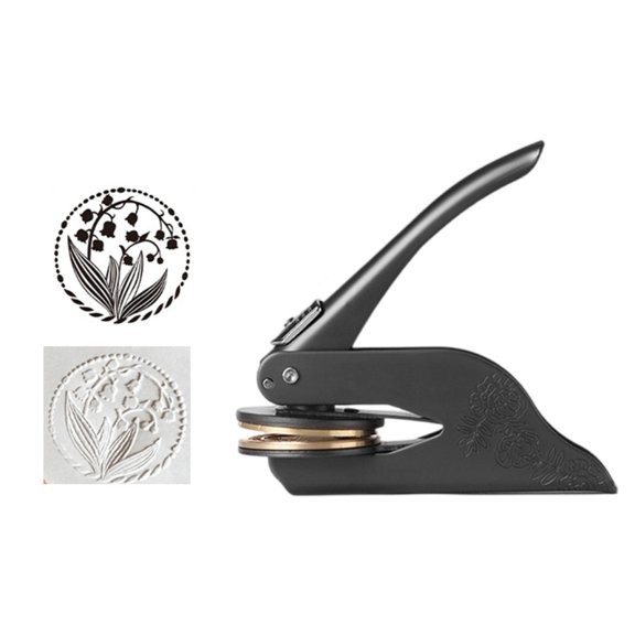 Embossing Stamp Exlibris Stamp Personalised Paper Embossing Pliers Handheld Embossing Sealing Stamp for Gift Envelopes