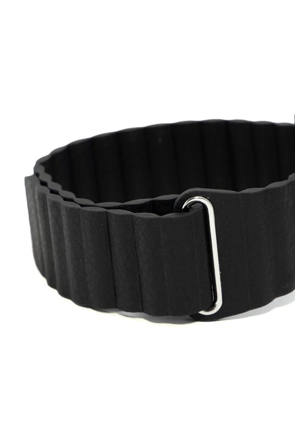 2 Comfort Replacement Band, Vegan Leather Strap - Black, 1 Count, 1 Pack