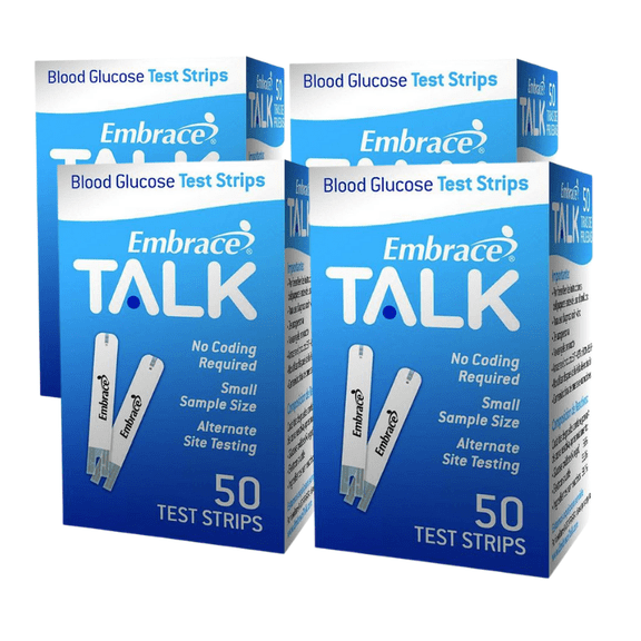 Embrace Diabetes Blood Glucose Test Strips - 200 Strips
