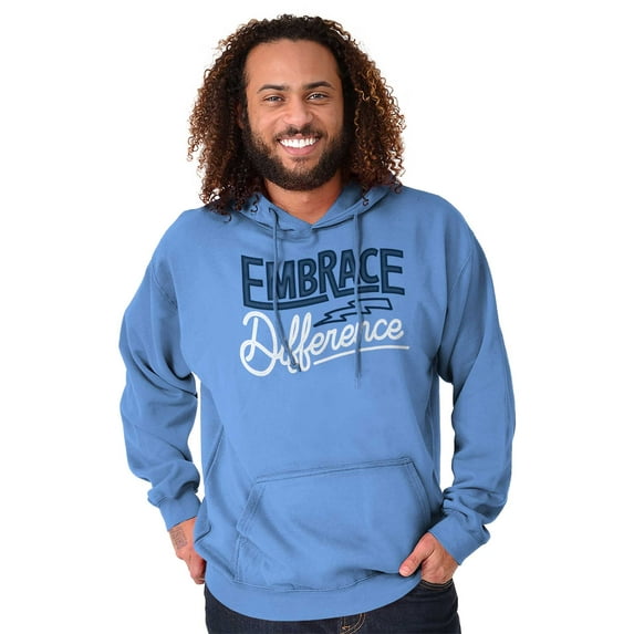 Embrace Differences Autism Awareness Hoodie Sweatshirt Women Men Brisco Brands M