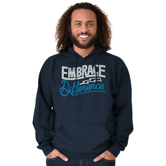 Embrace Differences Autism Awareness Hoodie Sweatshirt Women Men Brisco Brands S