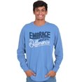 thumbnail image 1 of Embrace Differences Autism Awareness Long Sleeve TShirt Men Women Brisco Brands X, 1 of 6