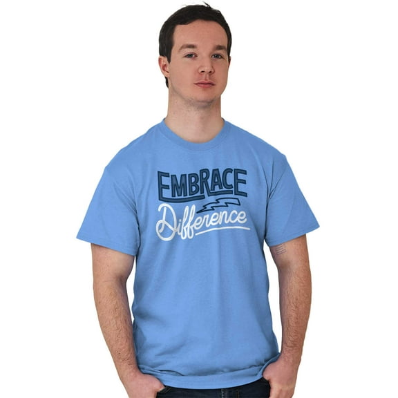 Embrace Differences Autism Awareness Men's Graphic T Shirt Tees Brisco Brands S