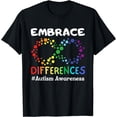 thumbnail image 1 of Embrace Differences Autism Awareness Month Rainbow Infinity T-Shirt, 1 of 3