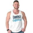 thumbnail image 1 of Embrace Differences Autism Awareness Plus Size Graphic Tank Top Brisco Brands 2X, 1 of 5