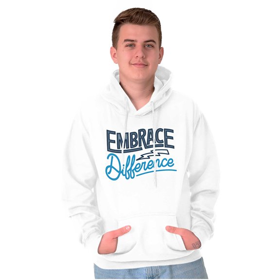 Embrace Differences Autism Awareness Unisex Plus Fleece Graphic Hoodie Brisco Brands 2X
