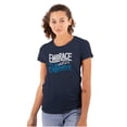 thumbnail image 1 of Embrace Differences Autism Awareness Womens Fitted Plus Size Graphic Tee Brisco Brands 2X, 1 of 4