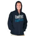 thumbnail image 1 of Embrace Differences Autism Awareness Zip Up Hoodie Men's Women's Brisco Brands S, 1 of 6