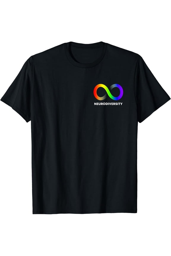 Embrace Neurodiversity Autism ADHD ASD Infinity Rainbow T-Shirt
