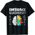thumbnail image 1 of Embrace Neurodiversity Autism Awareness ASD ADHD Acceptance T-Shirt, 1 of 4