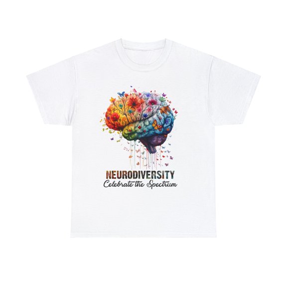 Embrace Neurodiversity Celebrate Spectrum Brain Autism T-Shirt ID-0217-3ASG