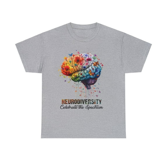 Embrace Neurodiversity Celebrate Spectrum Brain Autism T-Shirt ID-0217-3ASG