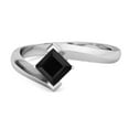 thumbnail image 1 of Embrace Ring 925 Sterling Silver 0.50 Ctw Black Spinel Women Valentines Day Gifts Ring, 1 of 3