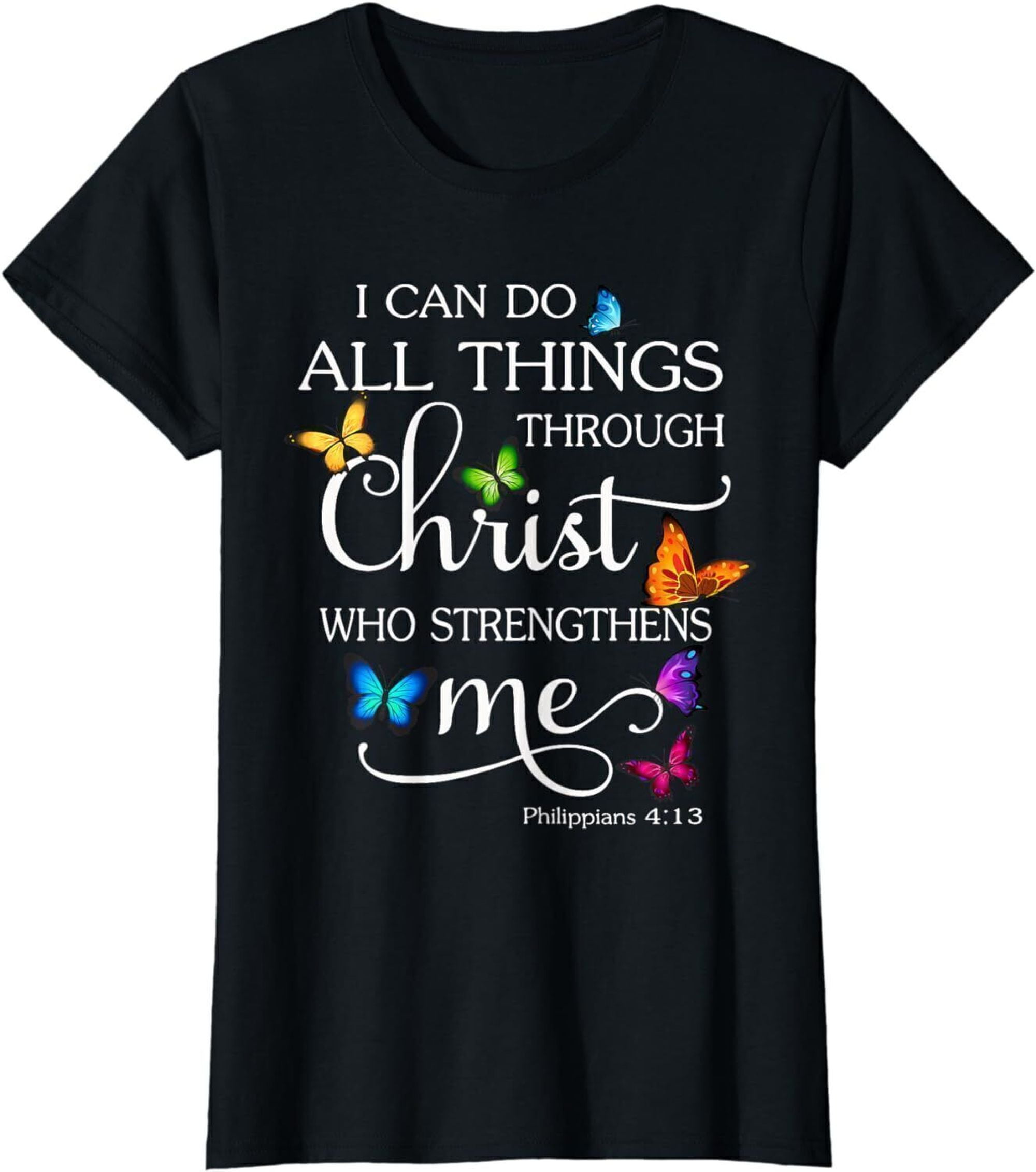 Embrace Spiritual Growth With The Grace Of A Butterfly Inspirational Christian T Shirt For 9388