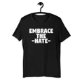 thumbnail image 1 of Embrace The Hate Funny Hi Haters Short-Sleeve Unisex T-Shirt, 1 of 2