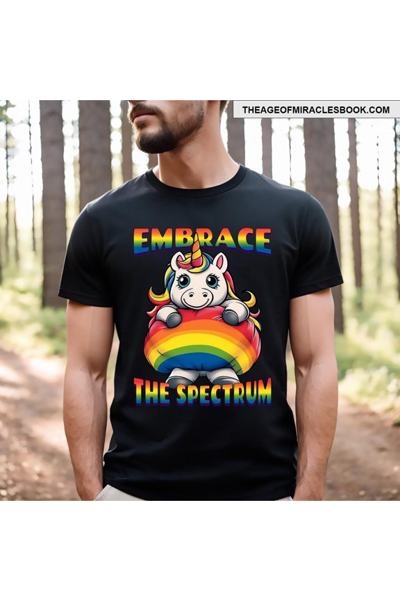Embrace The Spectrum Autism Awareness Unicorn T-shirt, Birthday Gift
