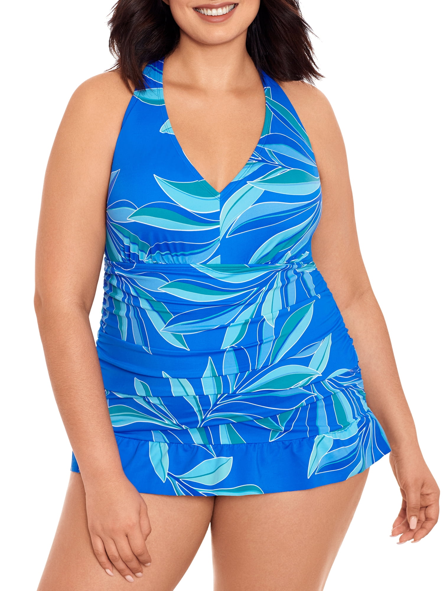 Embrace Your Curves Women's and Women's Plus Lexi Serene Leaves Skirted